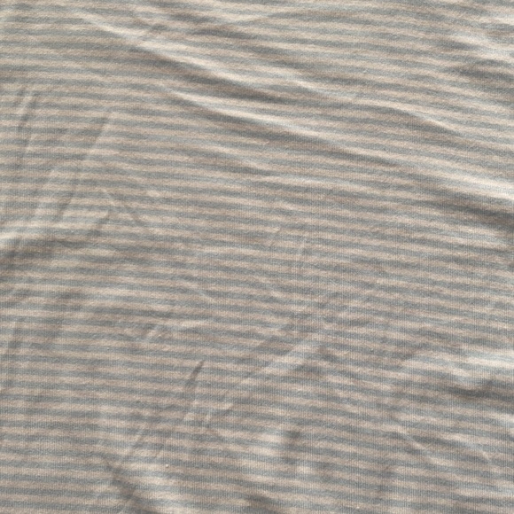Old Navy Soft Baby Blue and White Striped Tee - Picture 3 of 6